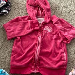 Pink zip up hoodie